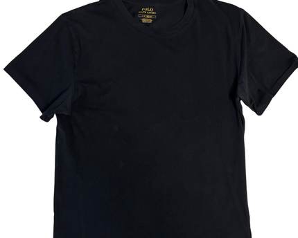 Polo Ralph Lauren Black Cotton Crewneck T-Shirt