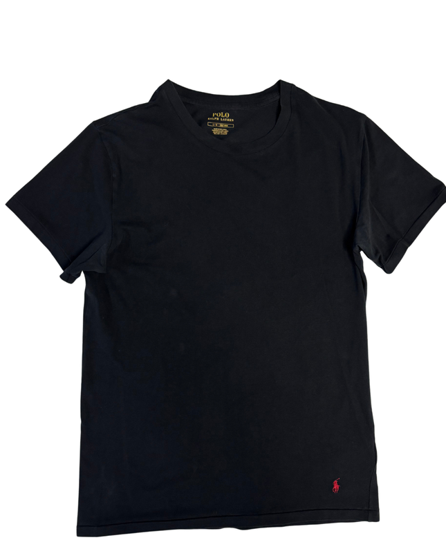 Polo Ralph Lauren Black Cotton Crewneck T-Shirt