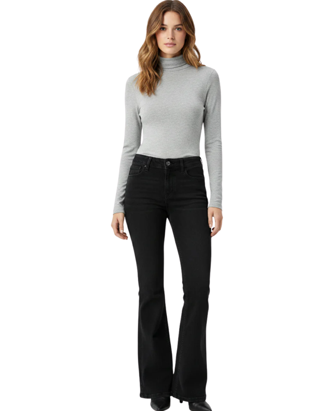 Hollister Black Low-Rise Bootcut Jeans