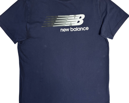 New Balance Navy Blue Graphic Logo T-Shirt
