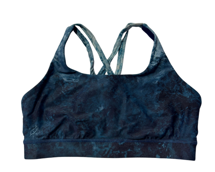 Lululemon Blue Marble Energy Strappy Sports Bra