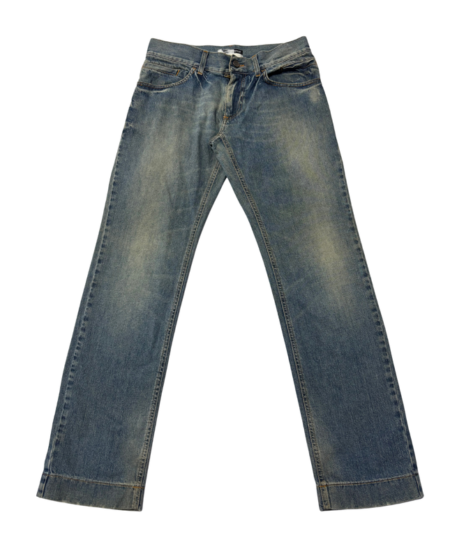 Dolce & Gabbana Blue Straight-Leg Denim Jeans