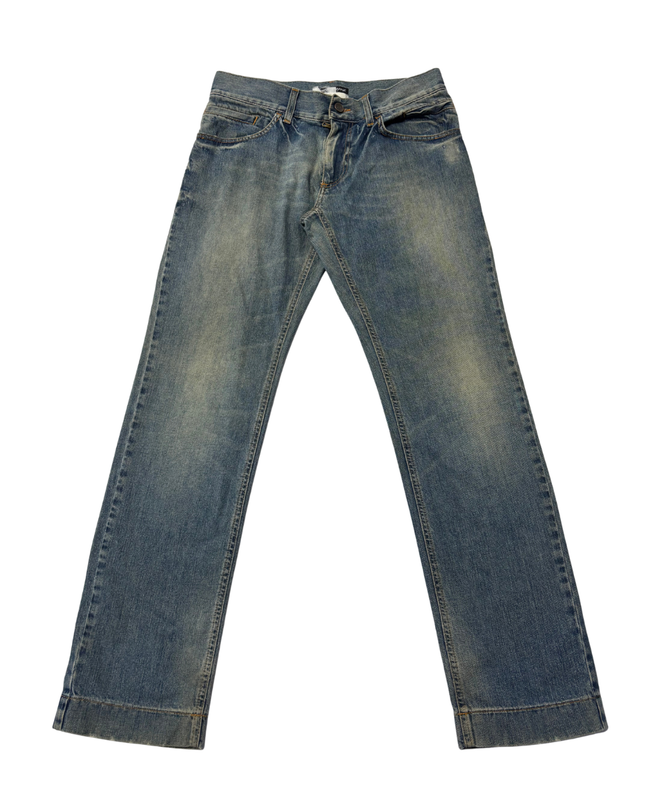 Dolce & Gabbana Blue Straight-Leg Denim Jeans