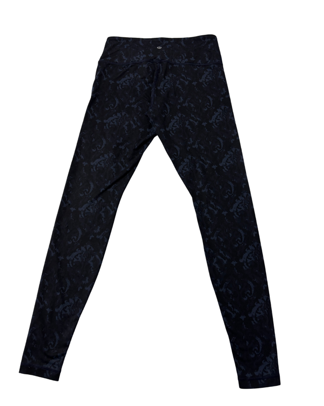 Lululemon Navy Blue Patterned Active Leggings