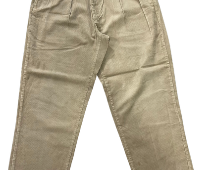 Polo Ralph Lauren Beige Pleated Corduroy Pants