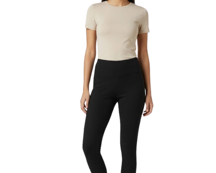 Jason Wu Black Ribbed High-Waisted Leggings