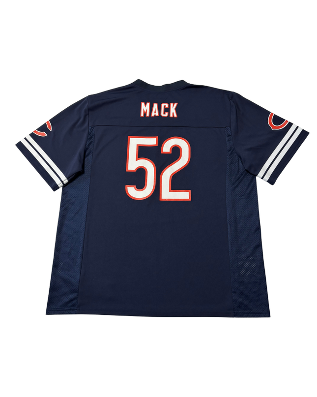 NFL Team Apparel Chicago Bears Khalil Mack #52 Navy Blue Jersey