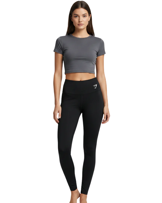Gymshark Black High-Rise Performance Leggings
