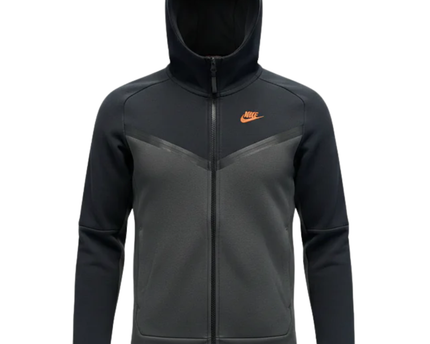 Nike Black Swoosh Colorblock Hoodie