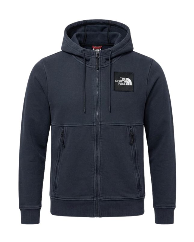 The North Face Navy Zip-Up Cotton Hoodie