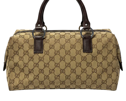 Gucci Brown GG Canvas Satchel Bag