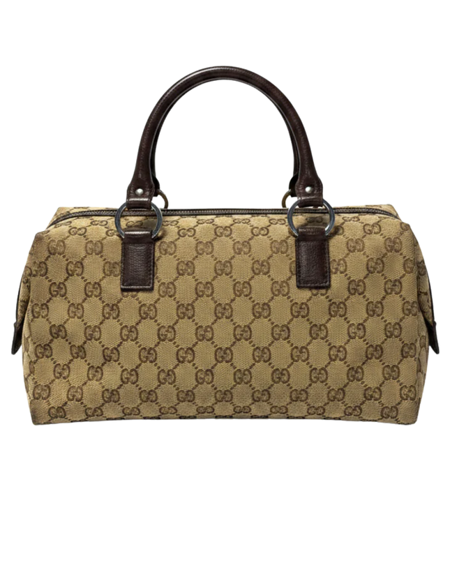 Gucci Brown GG Canvas Satchel Bag