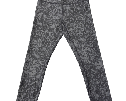 Lululemon Gray Patterned High-Rise Athletic Leggings