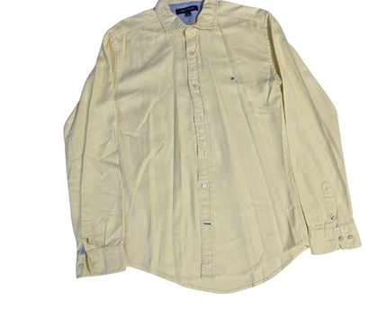 Tommy Hilfiger Men's Classic Yellow Long Sleeve Button-Down Shirt