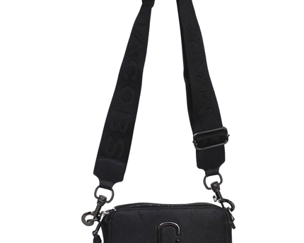 Marc Jacobs Black Snapshot Leather Crossbody Bag