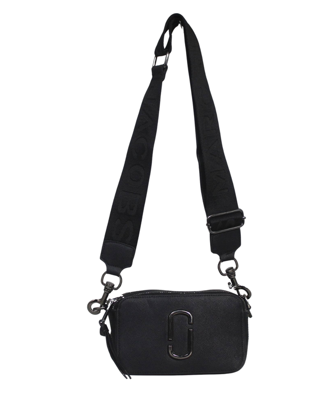 Marc Jacobs Black Snapshot Leather Crossbody Bag
