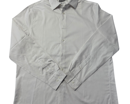 Michael Kors White Airsoft Stretch Regular Fit Dress Shirt