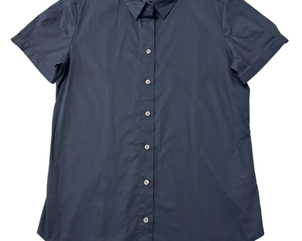 Uniqlo Navy Blue Short Sleeve Button-Down Shirt