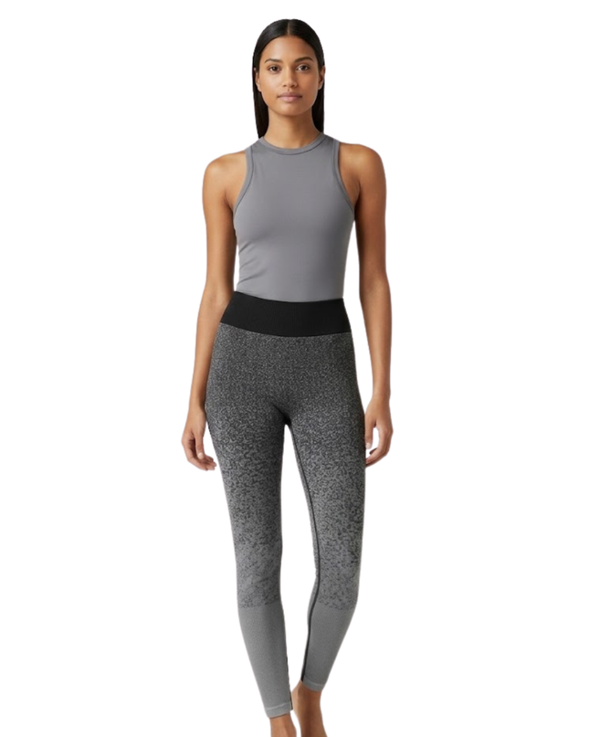 Adidas Grey Seamless High-Waisted Training Leggings