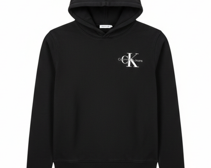 Calvin Klein Jeans Black Monogram Logo Hoodie