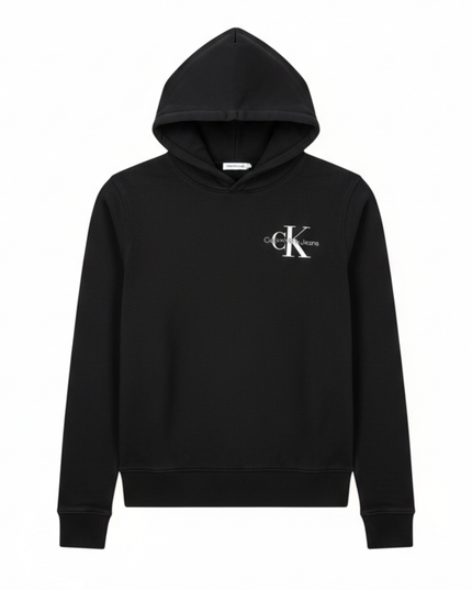 Calvin Klein Jeans Black Monogram Logo Hoodie
