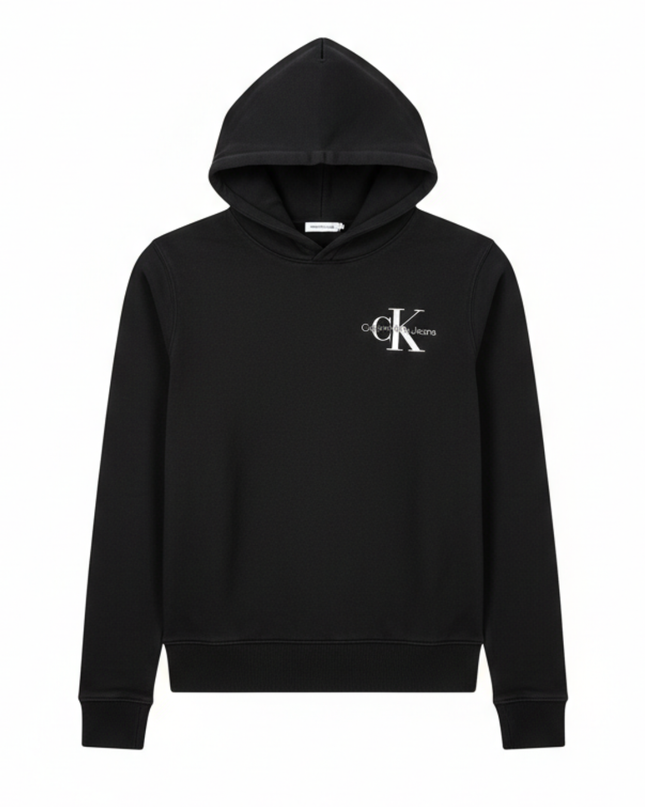 Calvin Klein Jeans Black Monogram Logo Hoodie
