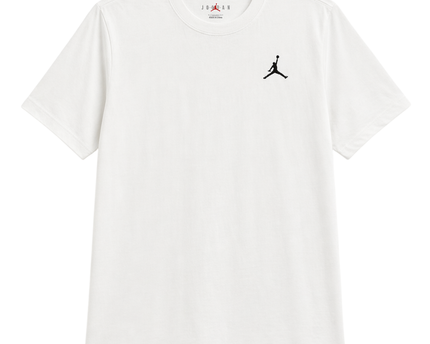Jordan White Jumpman Logo Crew Neck T-Shirt
