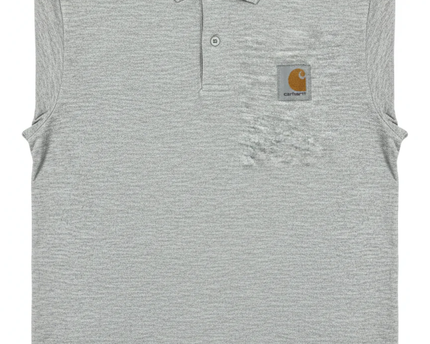 Carhartt Grey Short Sleeve Work Polo Shirt