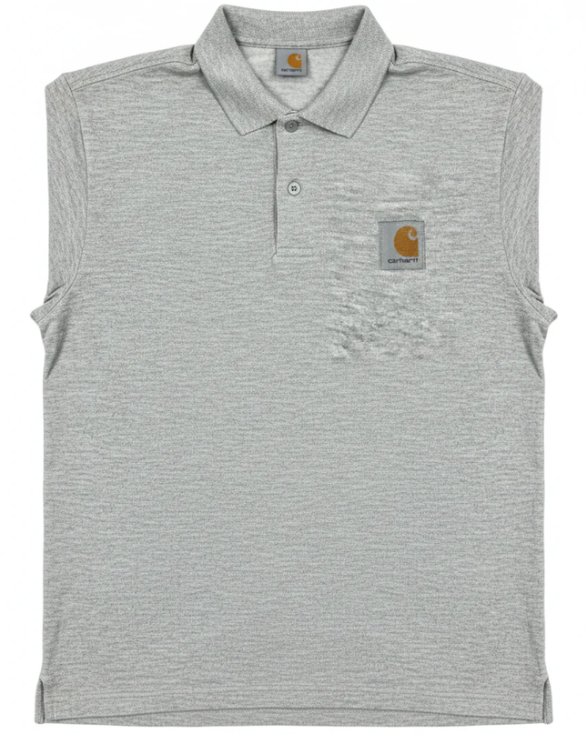 Carhartt Grey Short Sleeve Work Polo Shirt