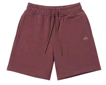 Alo Mauve Unisex Fleece Lounge Shorts