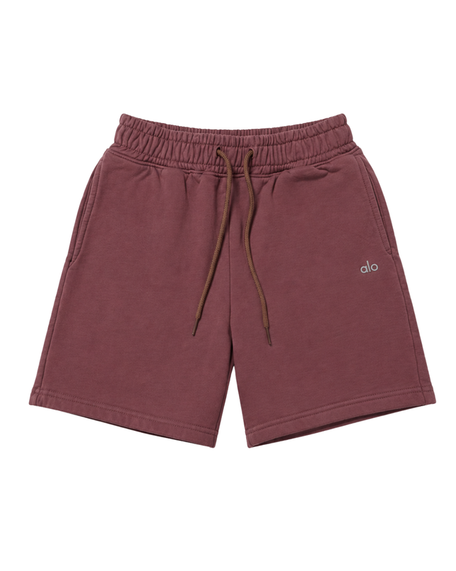 Alo Mauve Unisex Fleece Lounge Shorts