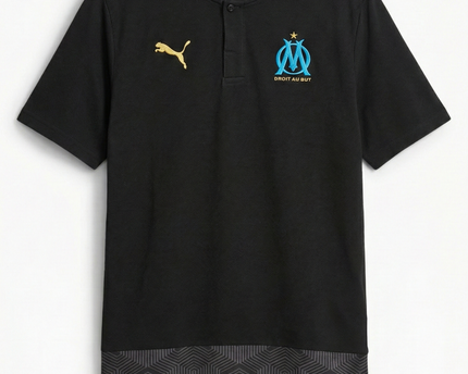 Puma Black Marseille OM Sports Polo Shirt