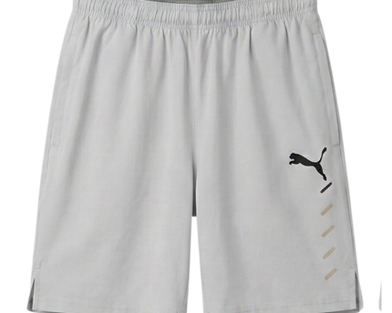 Puma White Graphic Athletic Sports Shorts