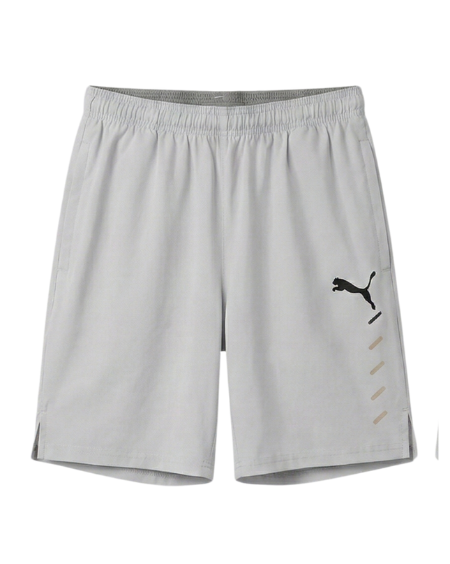 Puma White Graphic Athletic Sports Shorts