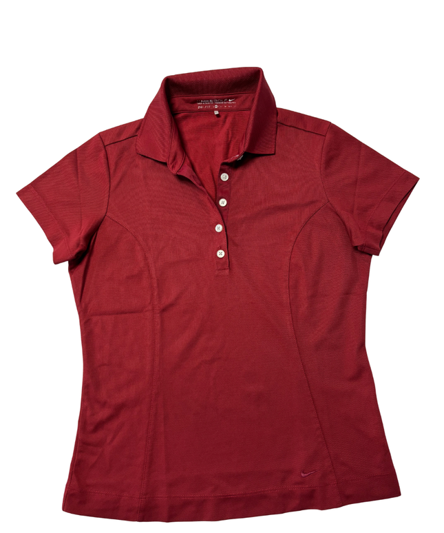 Nike Golf Red Women's Dri-FIT Performance Polo Shirt