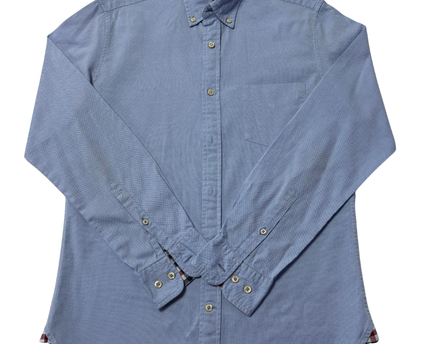 T.M. Lewin Blue Thomas Mayes Casual Button-Down Shirt