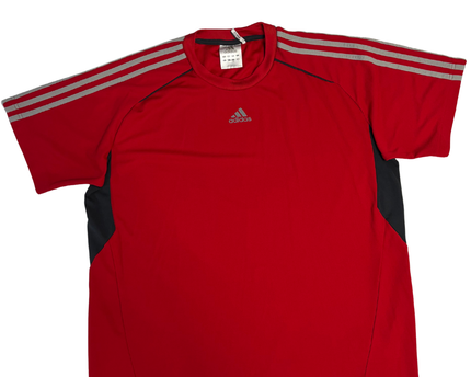 Adidas Red Men's Climalite Performance Sports T-Shirt