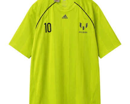 Adidas Neon Green Messi 10 Graphic Training Jersey