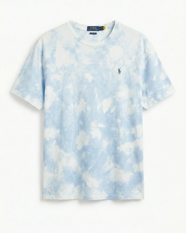 Polo Ralph Lauren Blue Tie-Dye Classic Fit T-Shirt | With Tags
