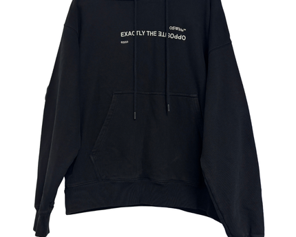 Off-White Black Exactly the Opposite Graphic Hoodie
