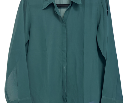 Abercrombie & Fitch Green Button-Up Long Sleeve Shirt