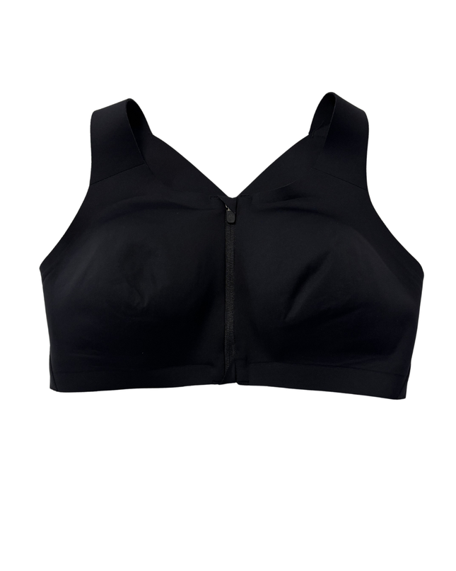 Lululemon Black Front-Zip High Support Sports Bra