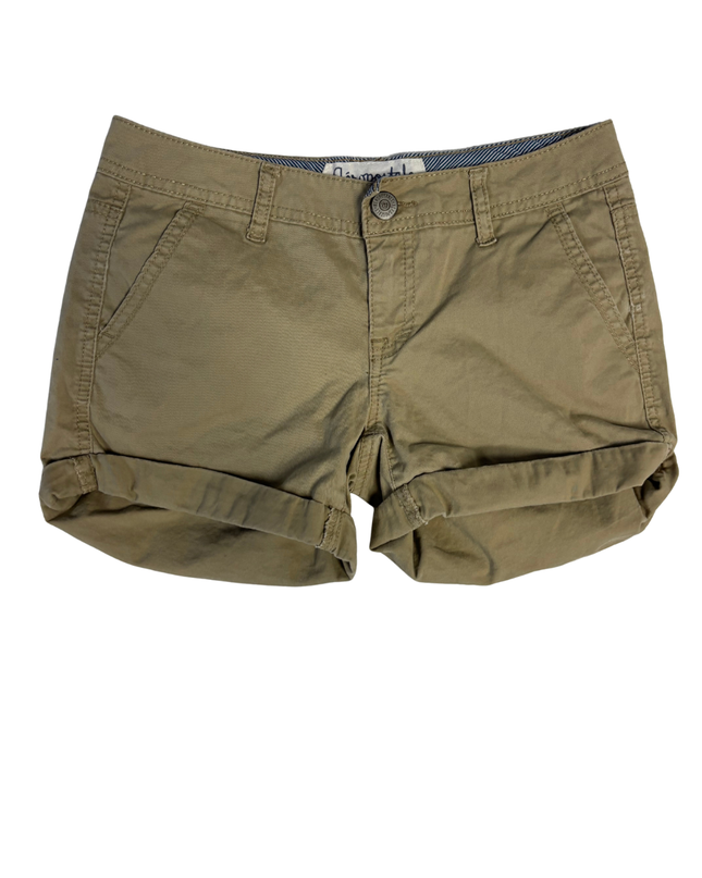 Aeropostale Tan Cuffed Chino Shorts