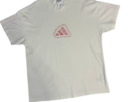 Adidas Cream Graphic Logo T-Shirt