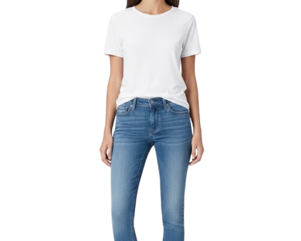 Levi's Blue Demi Curve Low Rise Skinny Jeans