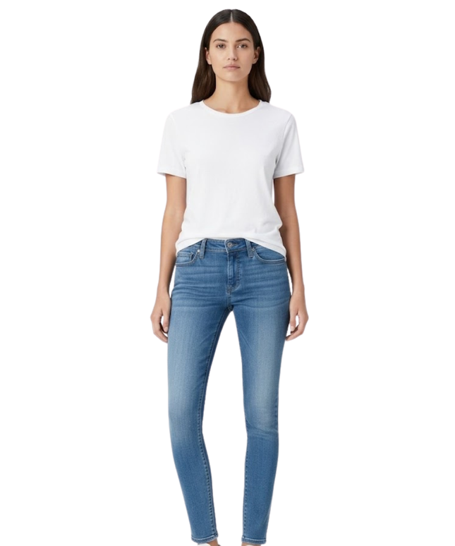 Levi's Blue Demi Curve Low Rise Skinny Jeans