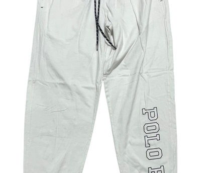Polo Ralph Lauren White Graphic Logo Joggers