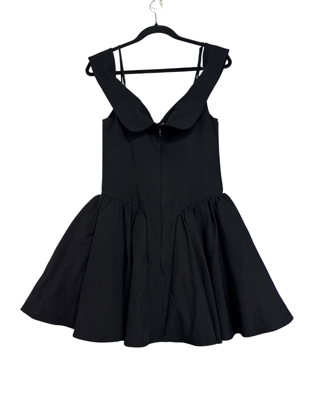 House of CB Black Off-Shoulder Voluminous Mini Dress