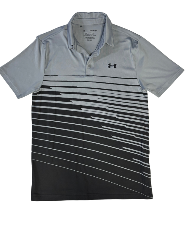 Under Armour Grey Graphic Playoff Sports Polo