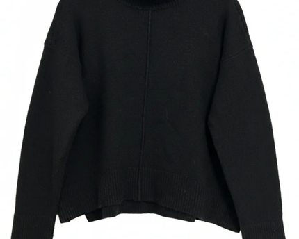 Cotton:On Black Mock Neck Seam Detail Sweater